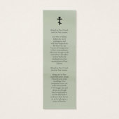 Signet de prière orthodoxe minimaliste (Dos)