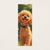 Signet d'illustration de chien de caniche mignon (Dos)