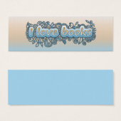 Signet - Doodle bleu et orange (Devant & derrière)