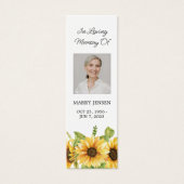 Signet du mémorial de la Fleur de tournesol (Devant)