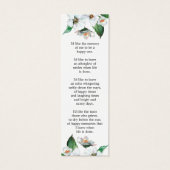 Signet du mémorial de photos florales blanches (Dos)