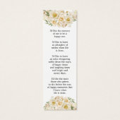 Signet du mémorial de photos florales blanches (Dos)