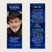 Signet funéraire commémoratif de la fête de la vie (Devant & derrière)