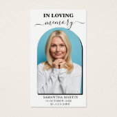 Signet funéraire commémoratif de photo minime (Devant)