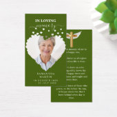 Signet funéraire commémoratif minimal de verdure (Bureau)