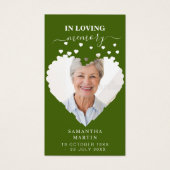 Signet funéraire commémoratif minimal de verdure (Devant)