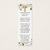 Signet funéraire du mémorial botanique (Dos)