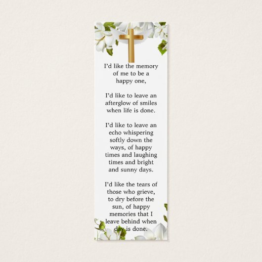 Signet funéraire du mémorial botanique (Dos)