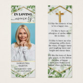 Signet funéraire du mémorial botanique verdoyant (Devant & derrière)