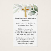 Signet funéraire du mémorial d'Eucalyptus (Dos)