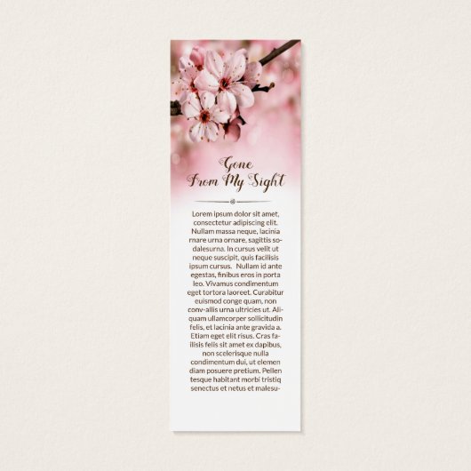 Signet funéraire floral Modèle (Dos)