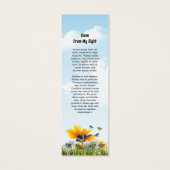 Signet funéraire Floral Modèle (Dos)