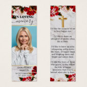 Signet funéraire moderne Chic Floral (Devant & derrière)