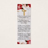 Signet funéraire moderne Chic Floral (Dos)