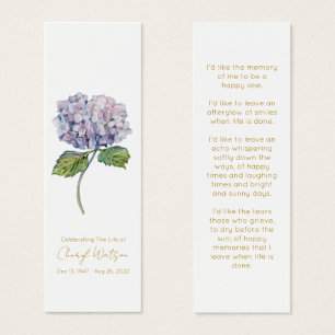 Signet funéraire simple hydrangea