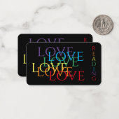SIGNET RAINBOW LOVE II - Carte 3.5x2 (Devant/Arrière en situation)