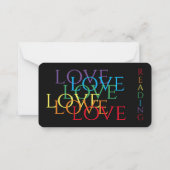 SIGNET RAINBOW LOVE II - Carte 3.5x2 (Dos)