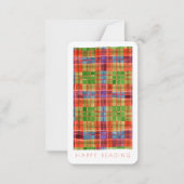 SIGNET TARTAN MAC RAE - Carte 3.5x2 + texte (Devant)