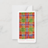SIGNET TARTAN MAC RAE - Carte 3.5x2 + texte (Dos)