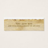 Signet vintage Effet papier (Dos)