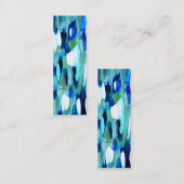 Signets abstraits de carte de visite de bleus (Devant / Derrière)