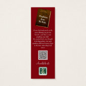 Signets de matériel promotionnel de l'auteur de Bo (Dos)