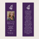 Signets mémoriaux photo personnalisés simples (Devant & derrière)