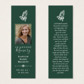 Signets mémoriaux photo personnalisés simples (Devant & derrière)