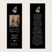 Signets mémoriaux photo personnalisés simples (Devant & derrière)