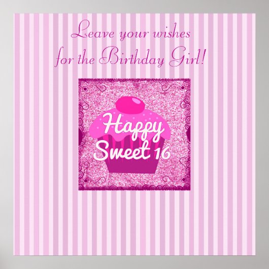 Signez cette affiche d'anniversaire ! Poster perso (Devant)