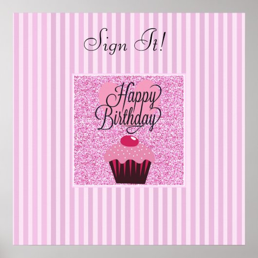 Signez cette affiche d'anniversaire ! Poster perso (Devant)