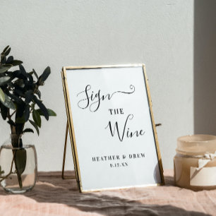 Signez le livre d'or de vin pour un mariage ou une