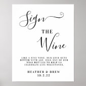 Signez le livre d'or du vin pour un mariage (Devant)