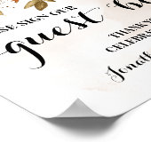 Signez notre livre d'or Mariage Pluie d'automne (Coin)