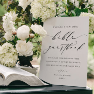 Signez Notre Mariage biblique Livre d'or