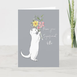 Significante otter feestdagen kaart