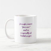 Signification de tasse de Jennifer (Gauche)