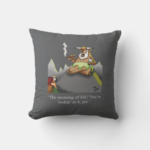 Signification De Vie Cigar Humour Coussin Cadeau