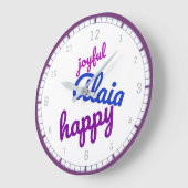 Signification du nom Alaia | Horloge murale (Angle)