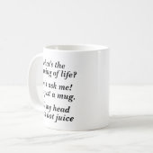 Signification existentielle de tasse de la vie (Devant gauche)