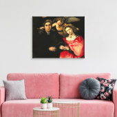 Signor Marsilio Cassotti en zijn vrouw, Faustina Canvas Afdruk (Insitu (Woonkamer))