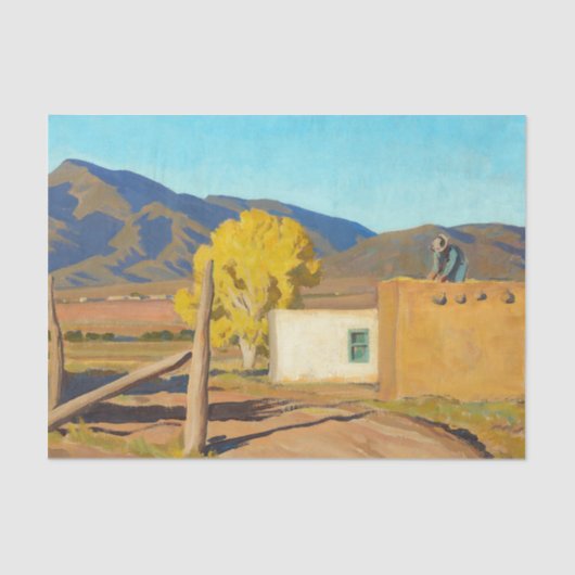 Signs of Autumn, 1931, van Maynard Dixon Tissuepapier (Voorkant)