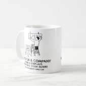 Signwriter & affiche la Mug de café promotionnelle (Devant gauche)