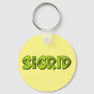 Sigrid Name Kiwi Design Schlüsselanhänger Sleutelhanger