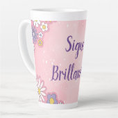 sigue brillando Latte Mug (Angle gauche)
