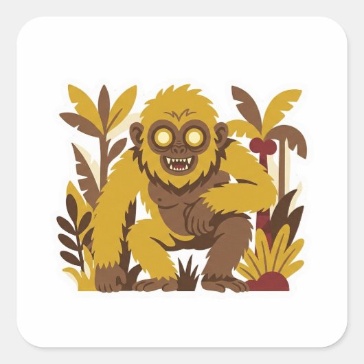 Sigulambak Vierkante Sticker (Voorkant)