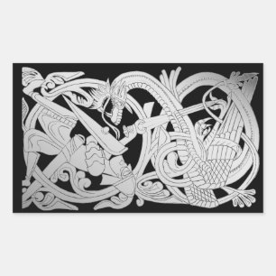Sigurd Silver Rechthoekige Sticker