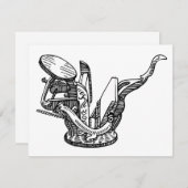 Sigwalt letterpress impression presse carte de voe (Devant / Derrière)