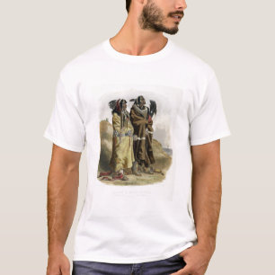 Sih-Chida en Mahchsi-Karehde, Mandan Indians, pla T-shirt