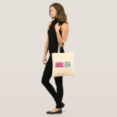 Siham periodieke tabelnaam canvas tas (Voorkant (model))